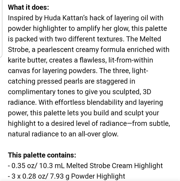 BNWT HUDA BEAUTY 3D Highlighter palette - Picture 7 of 7